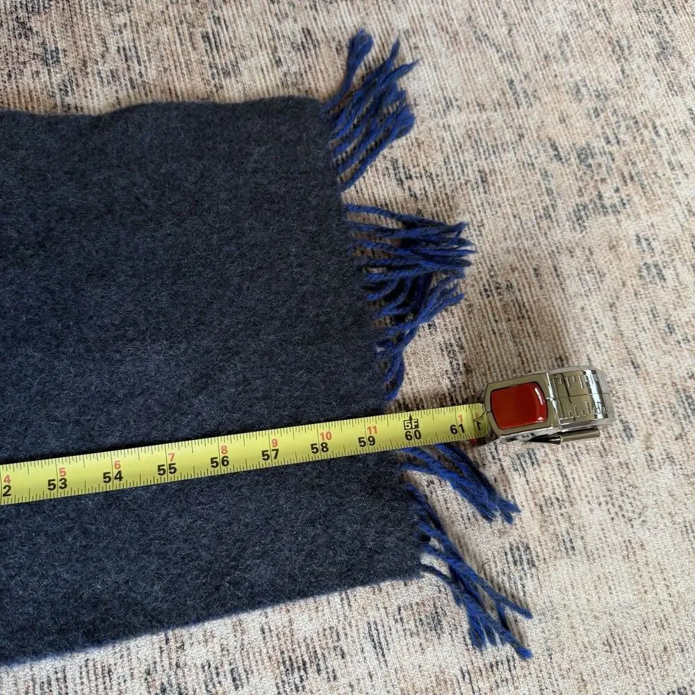 Coach Men's Scarf Cashmere Signature Logo Two Tone Fringe 84080, $198